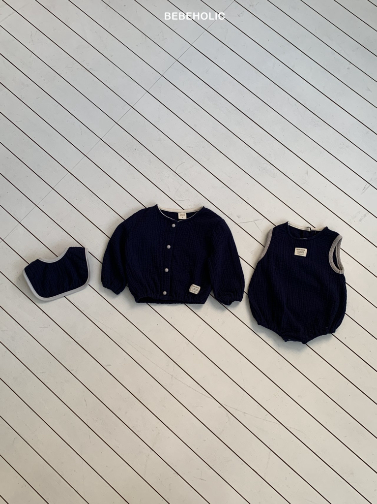 🌸預訂 韓國直送🌸🇰🇷BEBEHOLIC三色背心包屁衣/圍兜/開襟外套