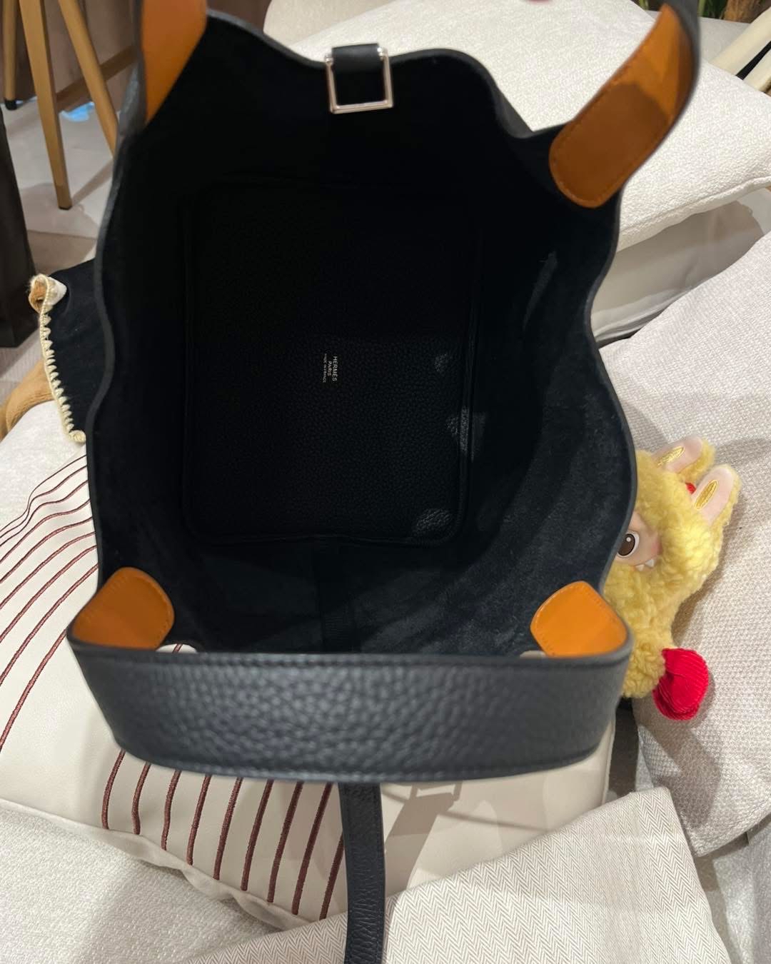 Hermes picotin 22, Stamp A 黑色銀扣 100%Authentic,Unused ✅key lock ✅dust bag ✅box