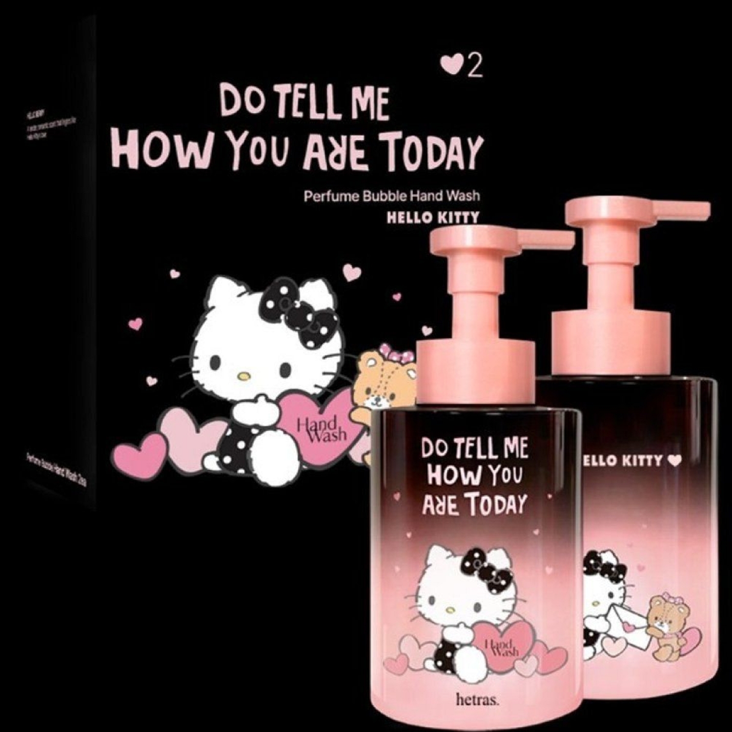 韓國直送 Hetras x Hello Kitty 限定版 香氛洗手露 2入組