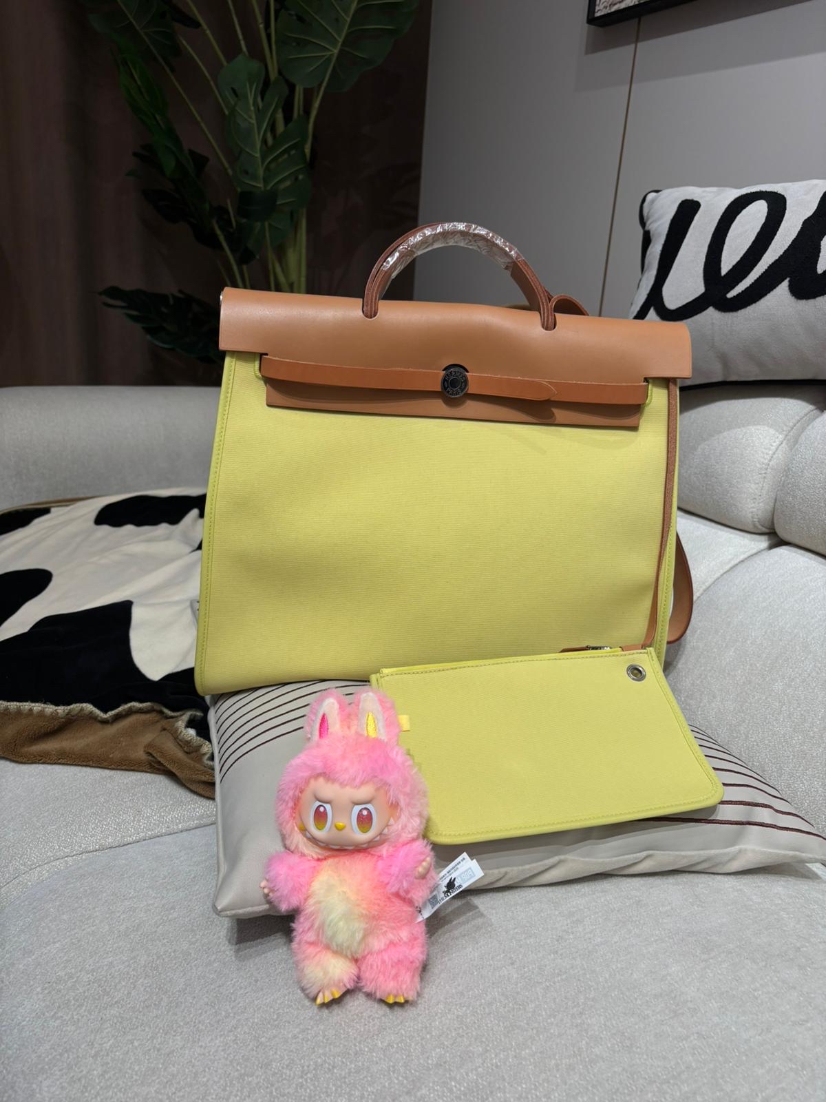 Hermes Herbag 39, 100%Authentic,98%new ✅key lockpad✅dust bag