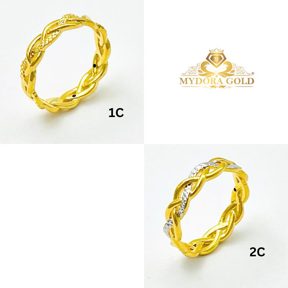 MYDORA Cincin Mini Twisted Rapunzel (5G) l EMAS 916/22K