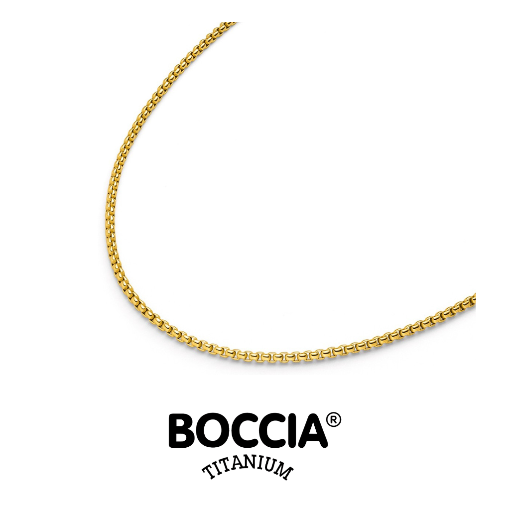 Boccia Titanium 08084-02 鈦金屬 / 鍍金項鍊 