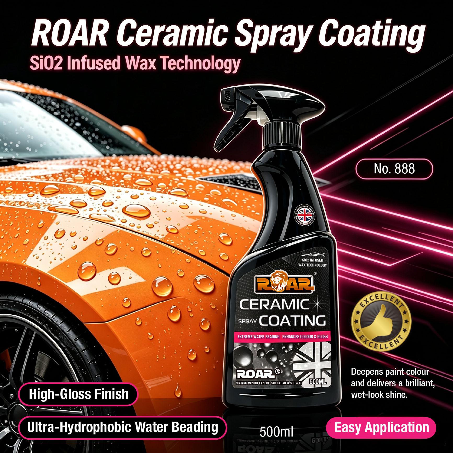 ROAR 陶瓷合成鍍膜噴霧 500ml 
