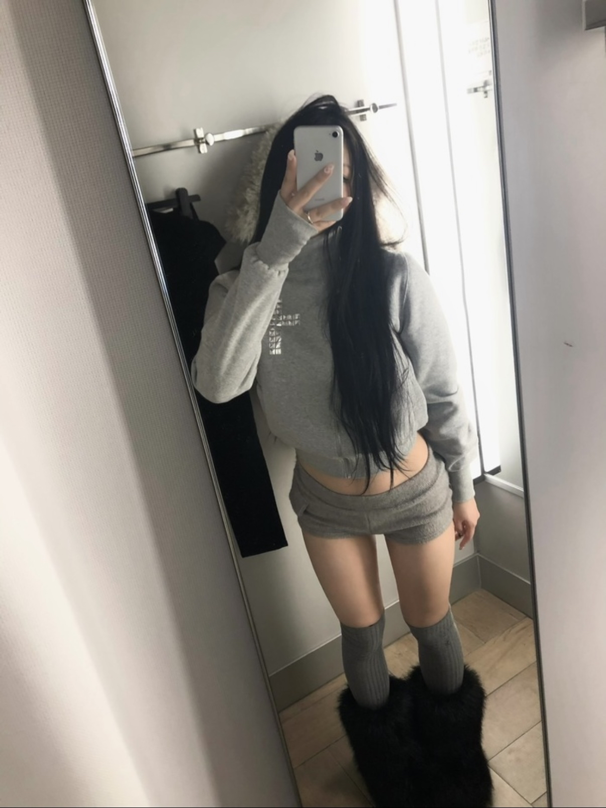 Wool-Blend Micro Shorts