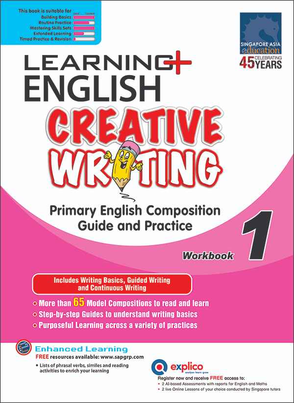 Learning English Creative Writing Workbook 1