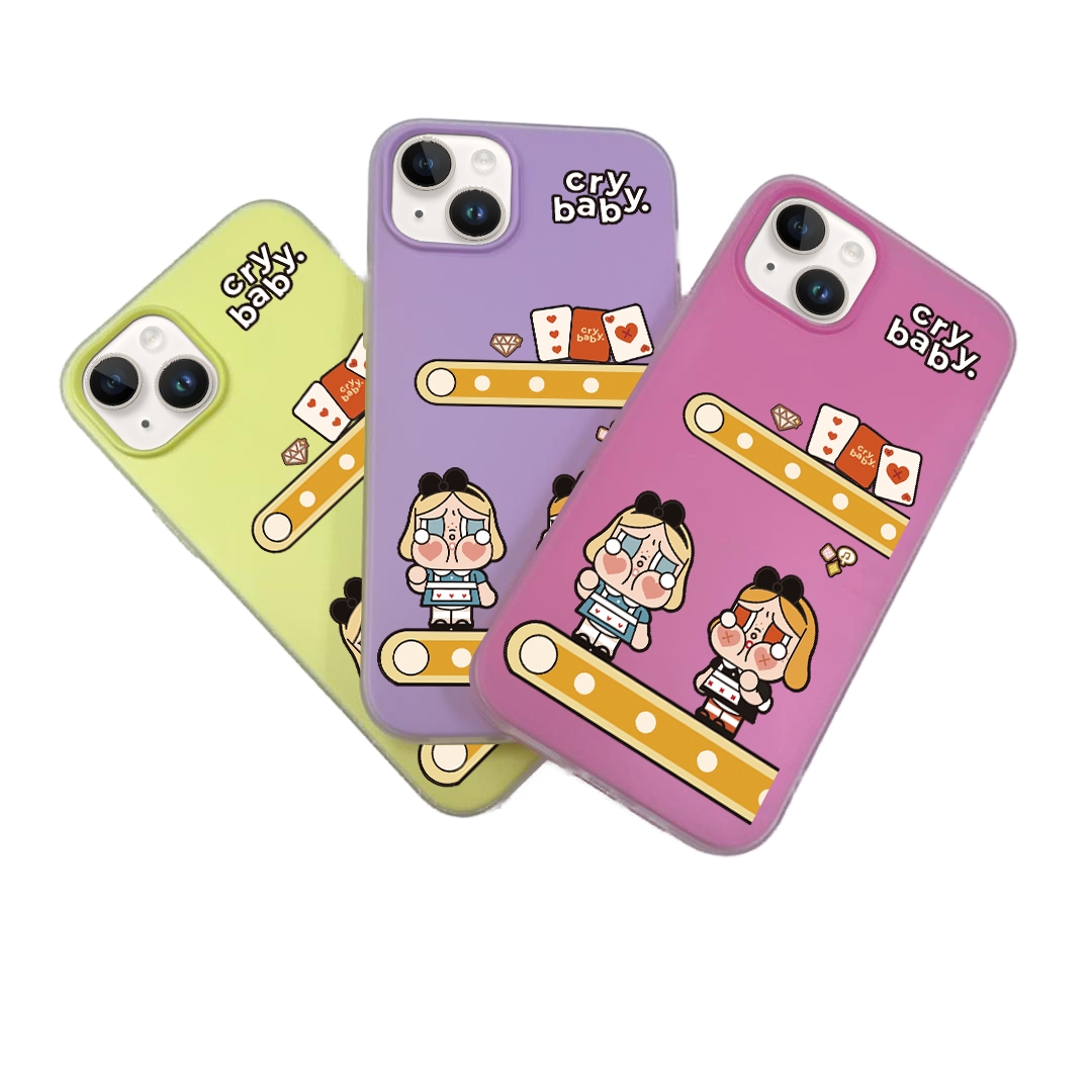 JELLY CASE PHONE FOR IPHONE - DESIGN CRYBABY D