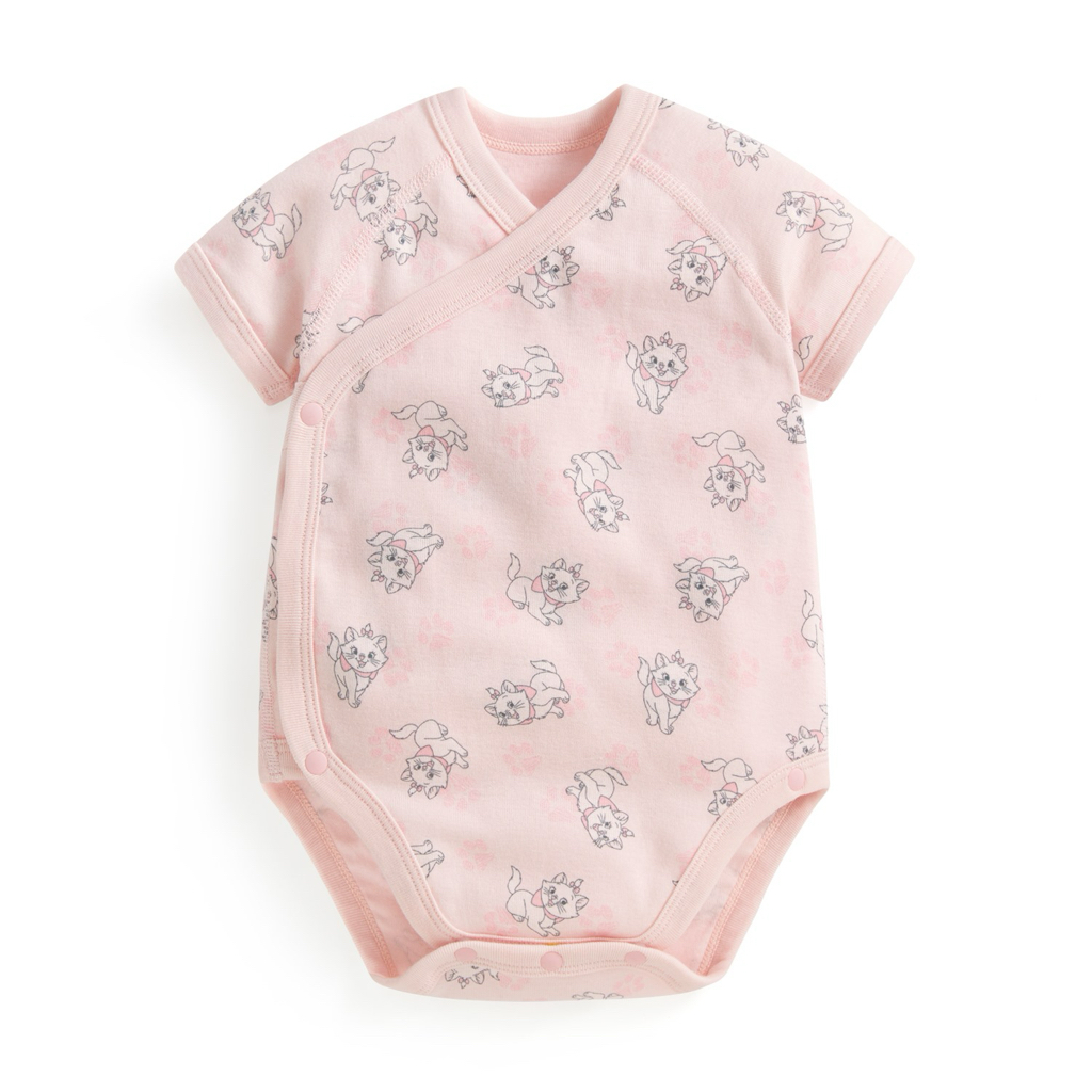 💚預訂 台灣直送💚Disney系列六色人物印花純棉短袖包屁衣