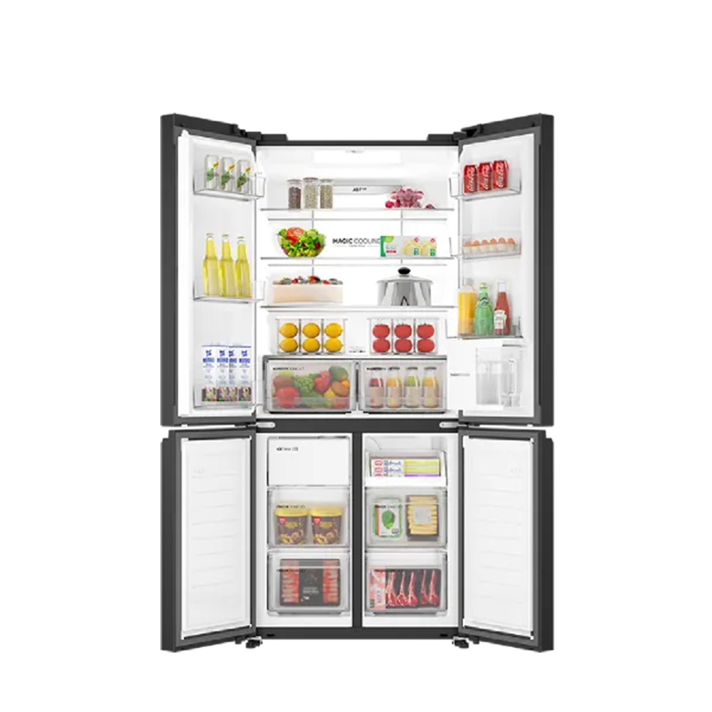 Haier 618L Multi-Door Inverter Glass Fridge Gold (HRF-IM618AG)