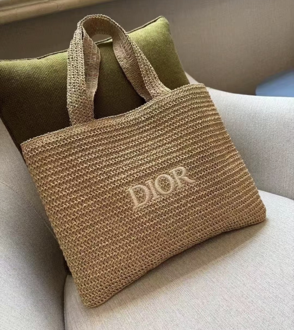 Dior Beauty編織草袋