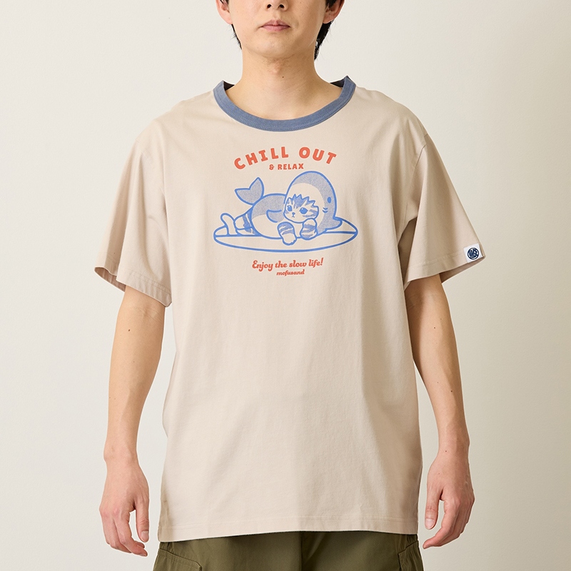 🌸 【預訂】T-shirt (CHILL OUT) - Mofusand Board Shark