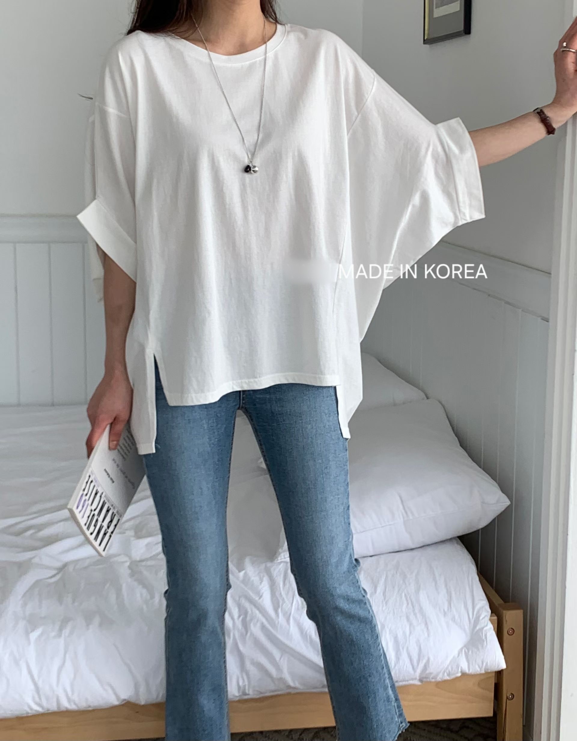 G6257 韓國🇰🇷鬆身淨色top