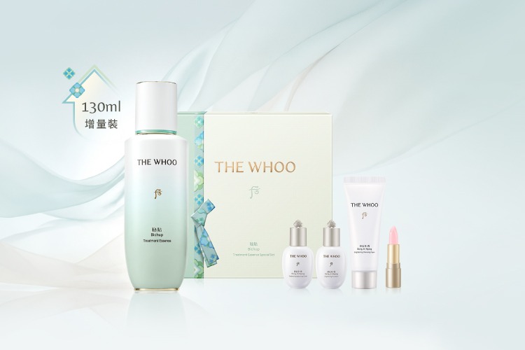 ＜限時預購＞【清透粼光限定版】THE WHOO秘貼 循環修護肌底精華增量套裝
