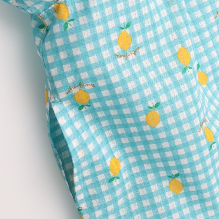 🆕【⭐訂購⭐】 🇯🇵日本直送🌀水果格紋 荷葉邊袖 連身裙［2款選］🌀[ELDA-0130][260514]