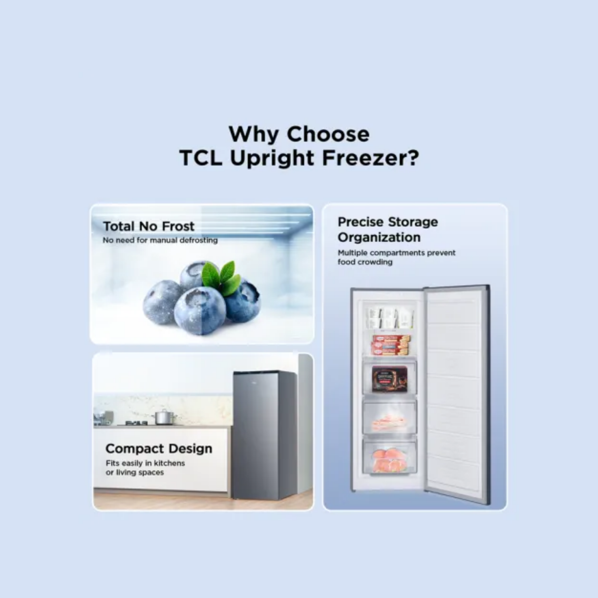 TCL 161L No Frost Upright Freezer (TF-NU200AS)