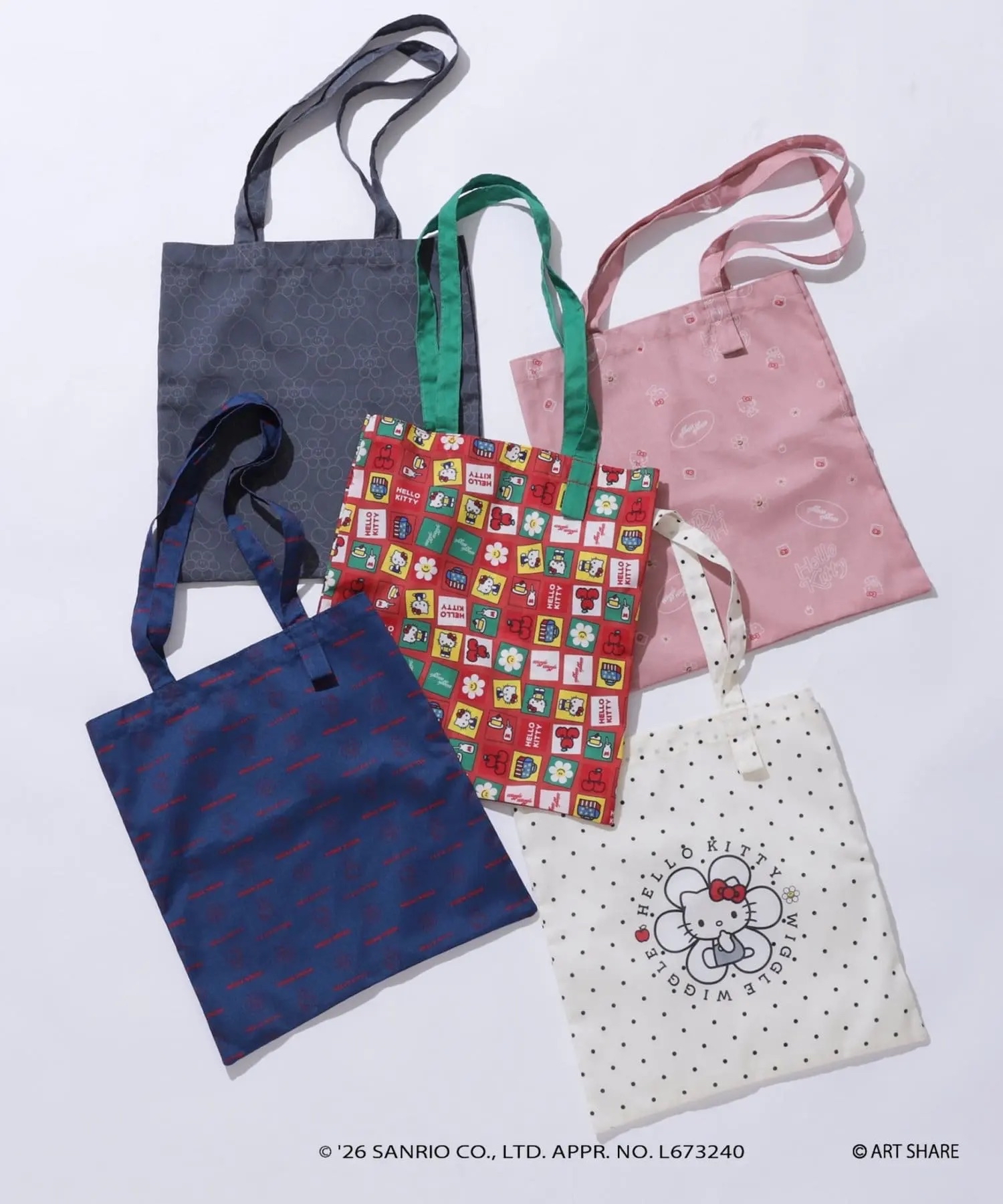 日本預訂📍日本Sanrio x Wiggle Wiggle系列 - Tote Bag盲盒 2026年11月下旬出貨