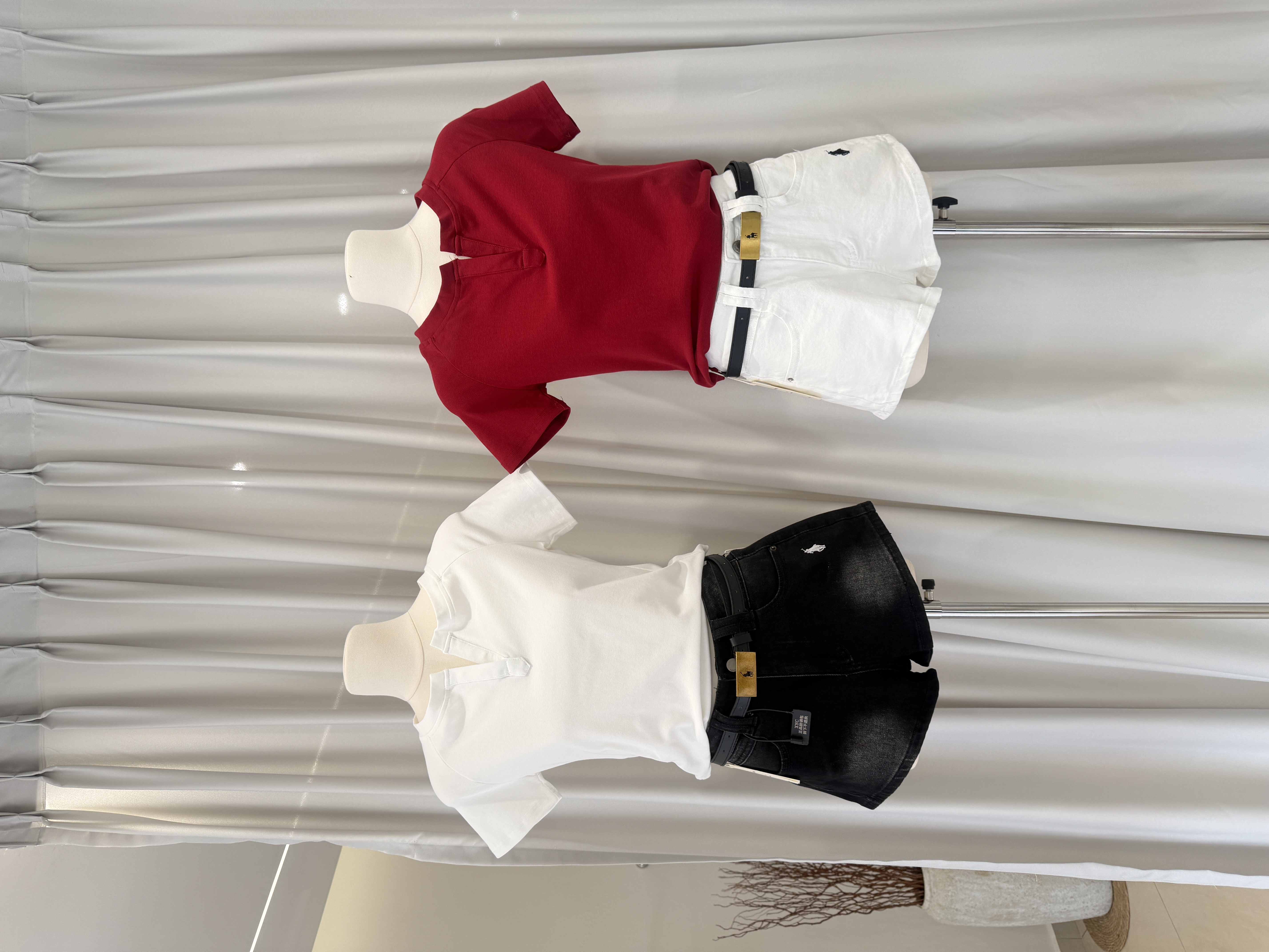 6191 爆款Polo刺绣牛仔短裤