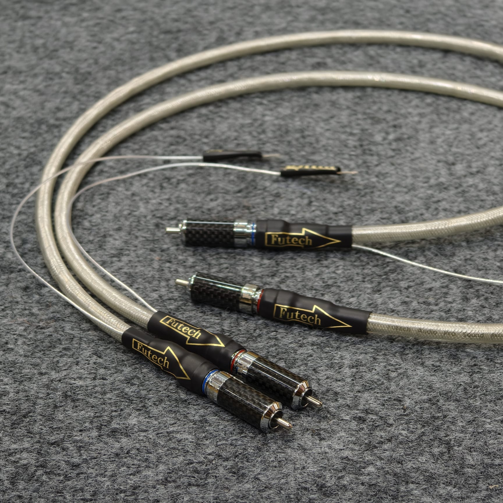 Futech audio LP408CF加強地線版 黑膠Phono訊號線-分析加強,音場闊,中高延伸廣,寧靜.