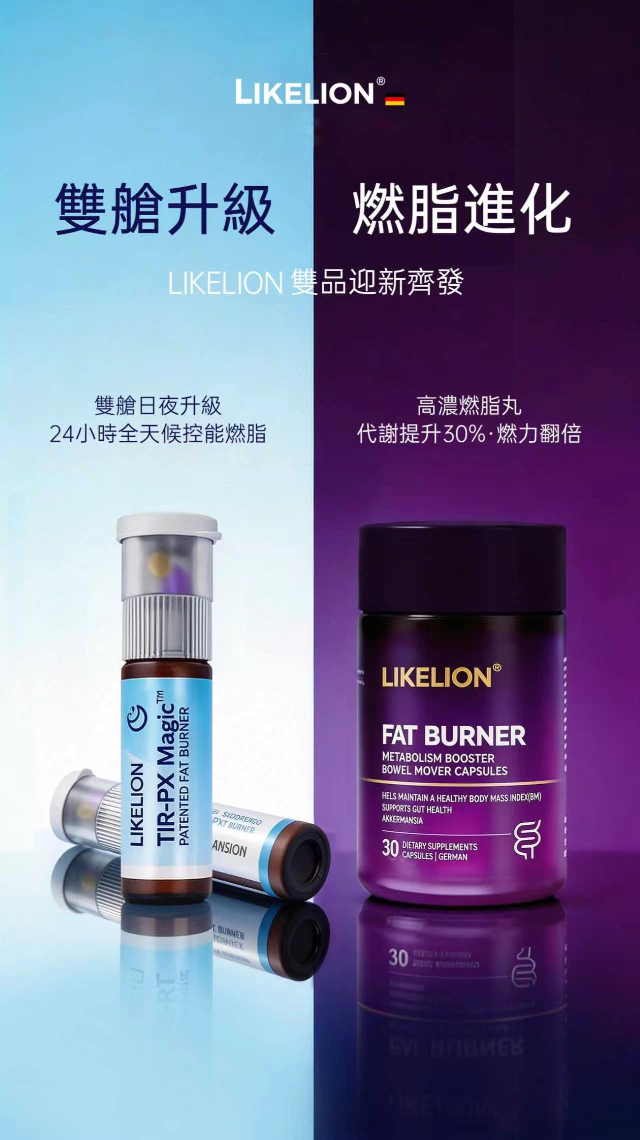 升級日夜雙艙飲+促排膠囊套餐