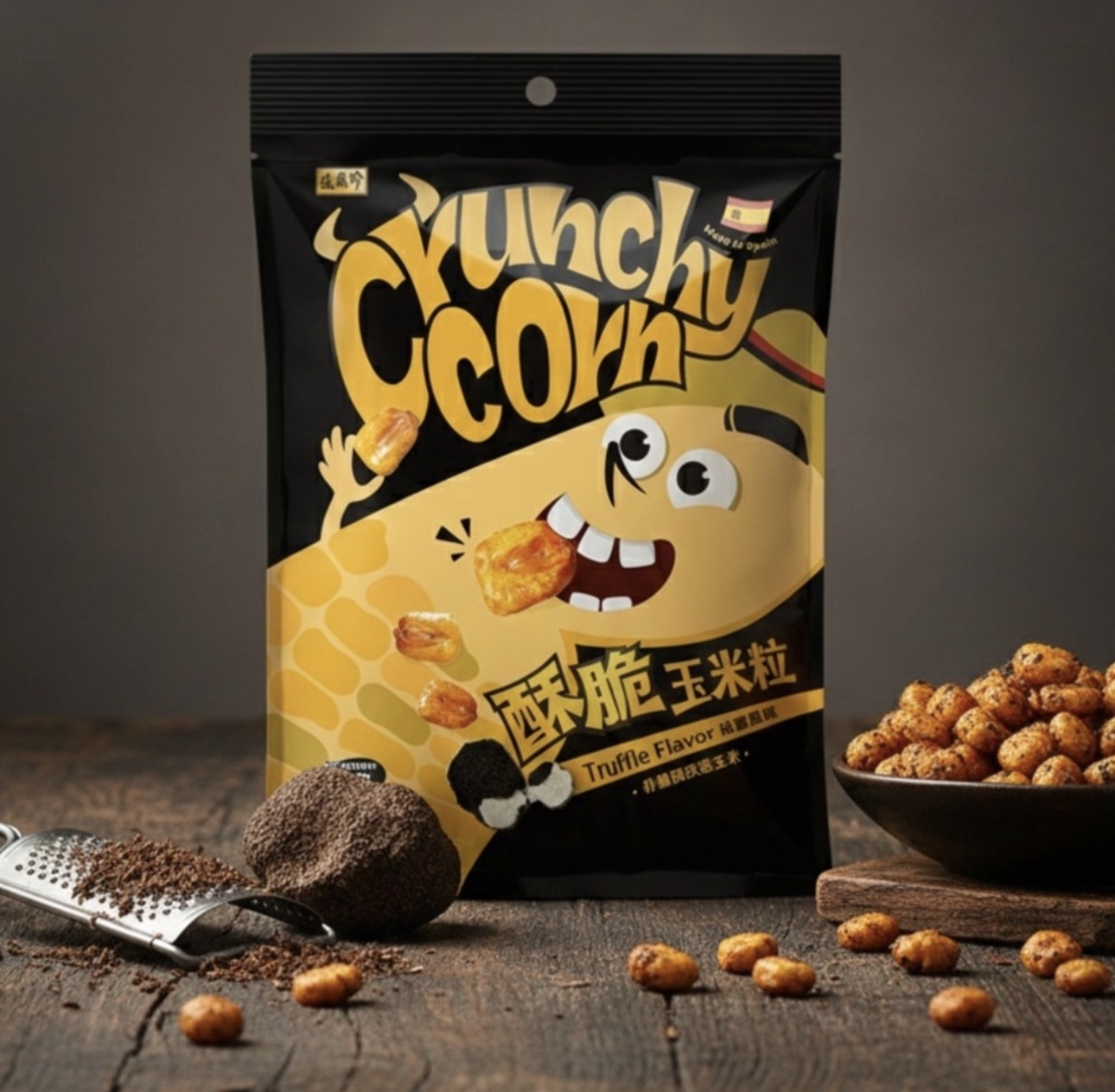 TA30【盛香珍】酥脆玉米粒-松露風味(130g) 全素