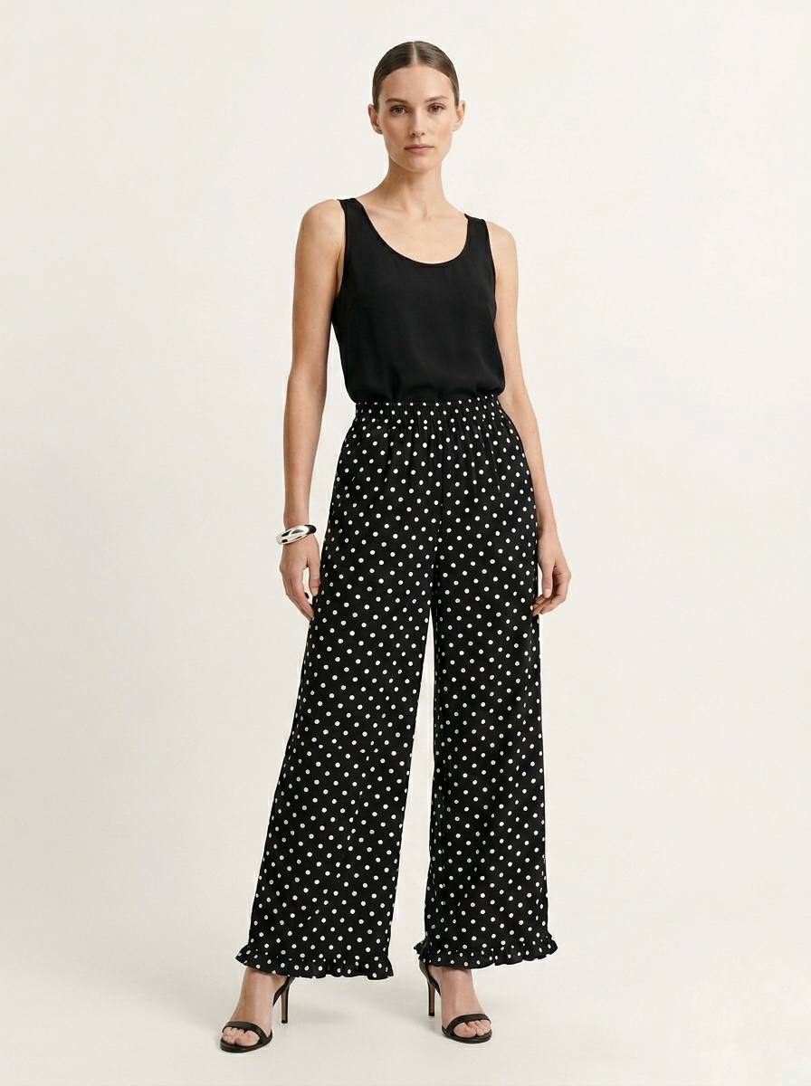 W6265 - Polka Dot Long Pants