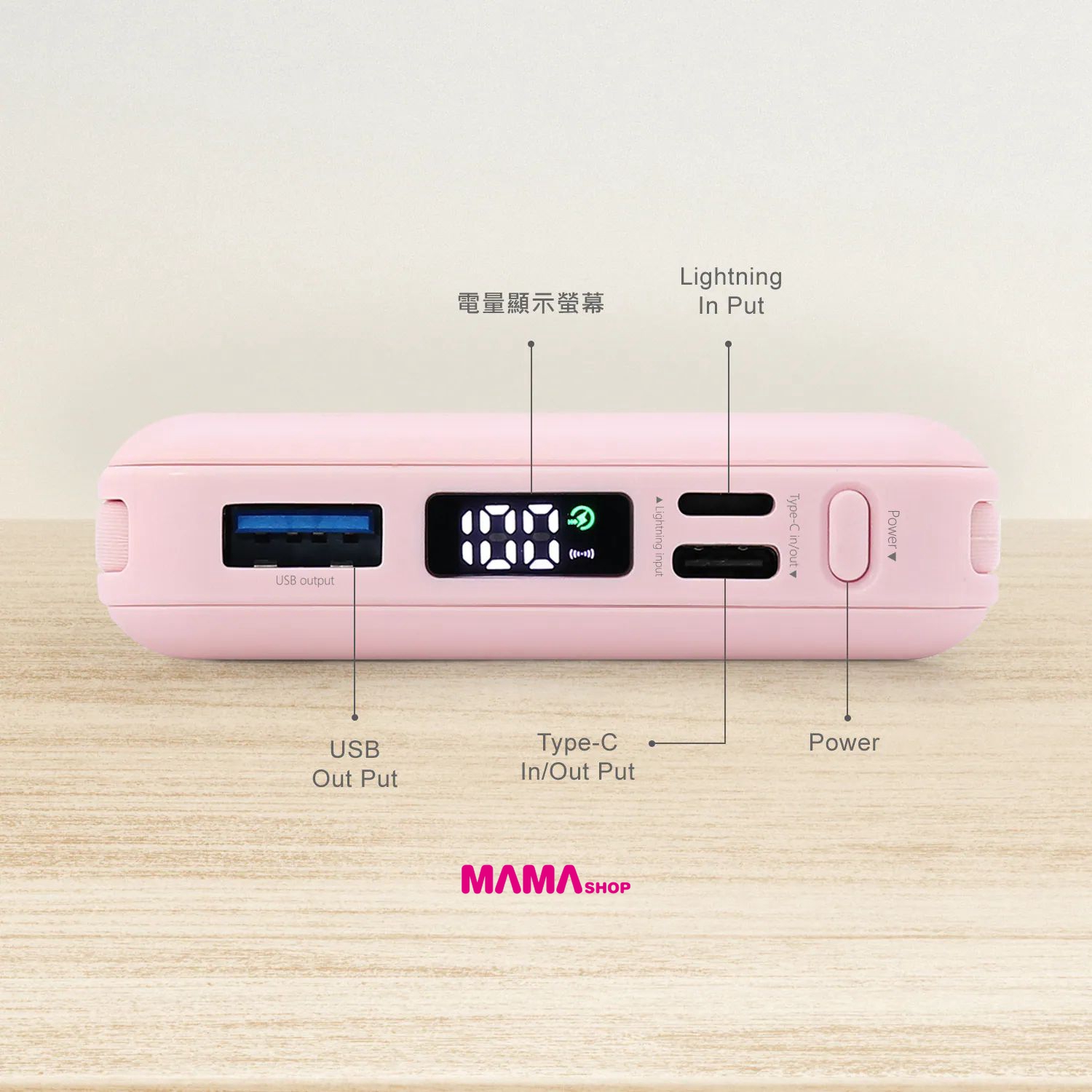 台灣直送Sanrio 布甸狗 30 週年限定10000mAh磁吸帶線五合一行動電源