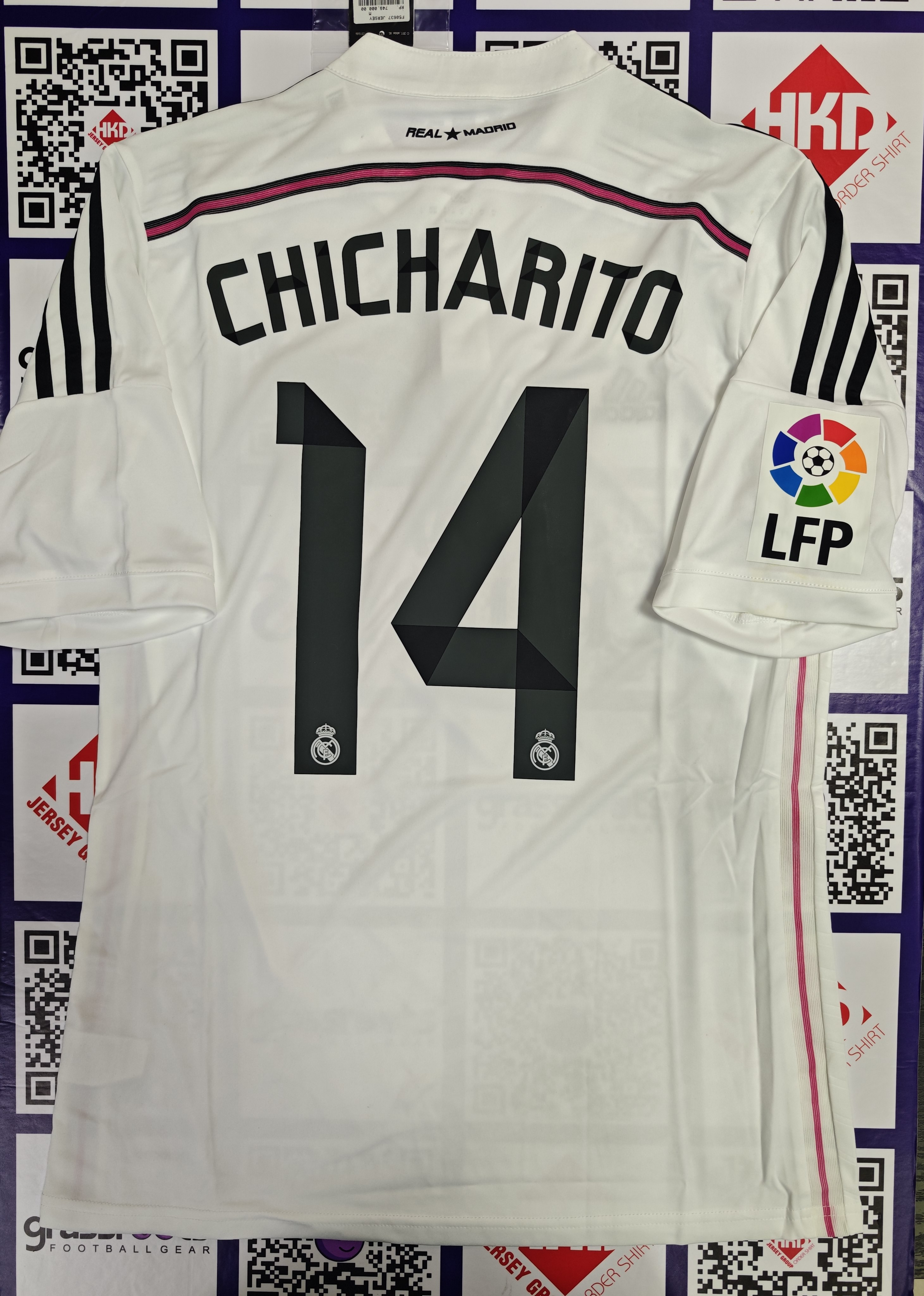 14/15 皇家馬德里 主 Size M 原裝CHICHARITO西甲字章