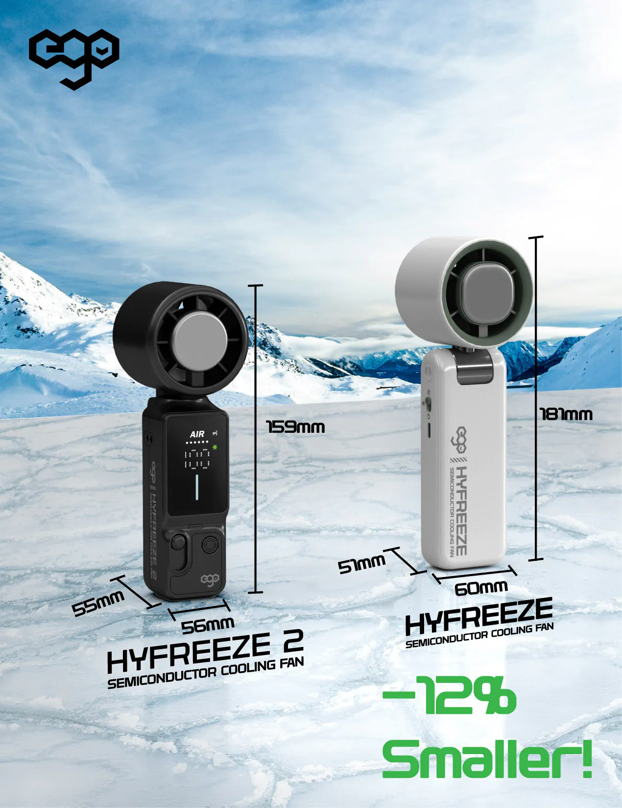 香港行貨 一年保養 EGO HyFreeze2 製冷風扇