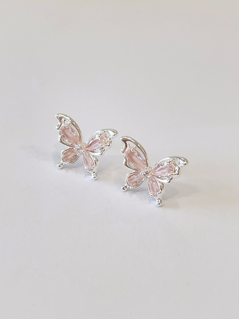 时尚甜美灵动蝴蝶耳环