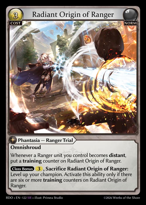 Radiant Origin of Ranger / RDO-122 (SR)