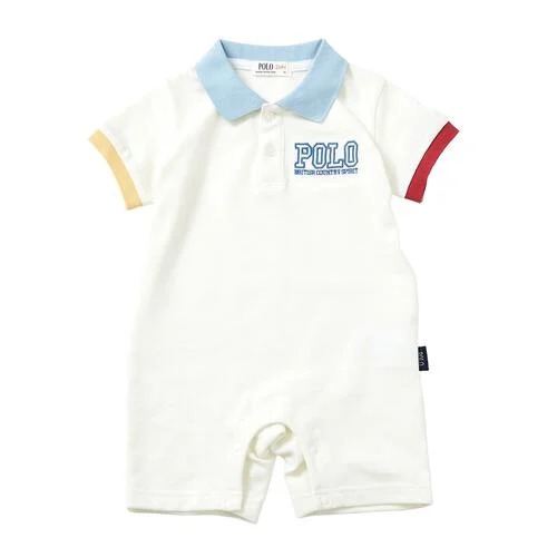 Polo Baby 短袖拼色連身衫 2色可選 70/80cm