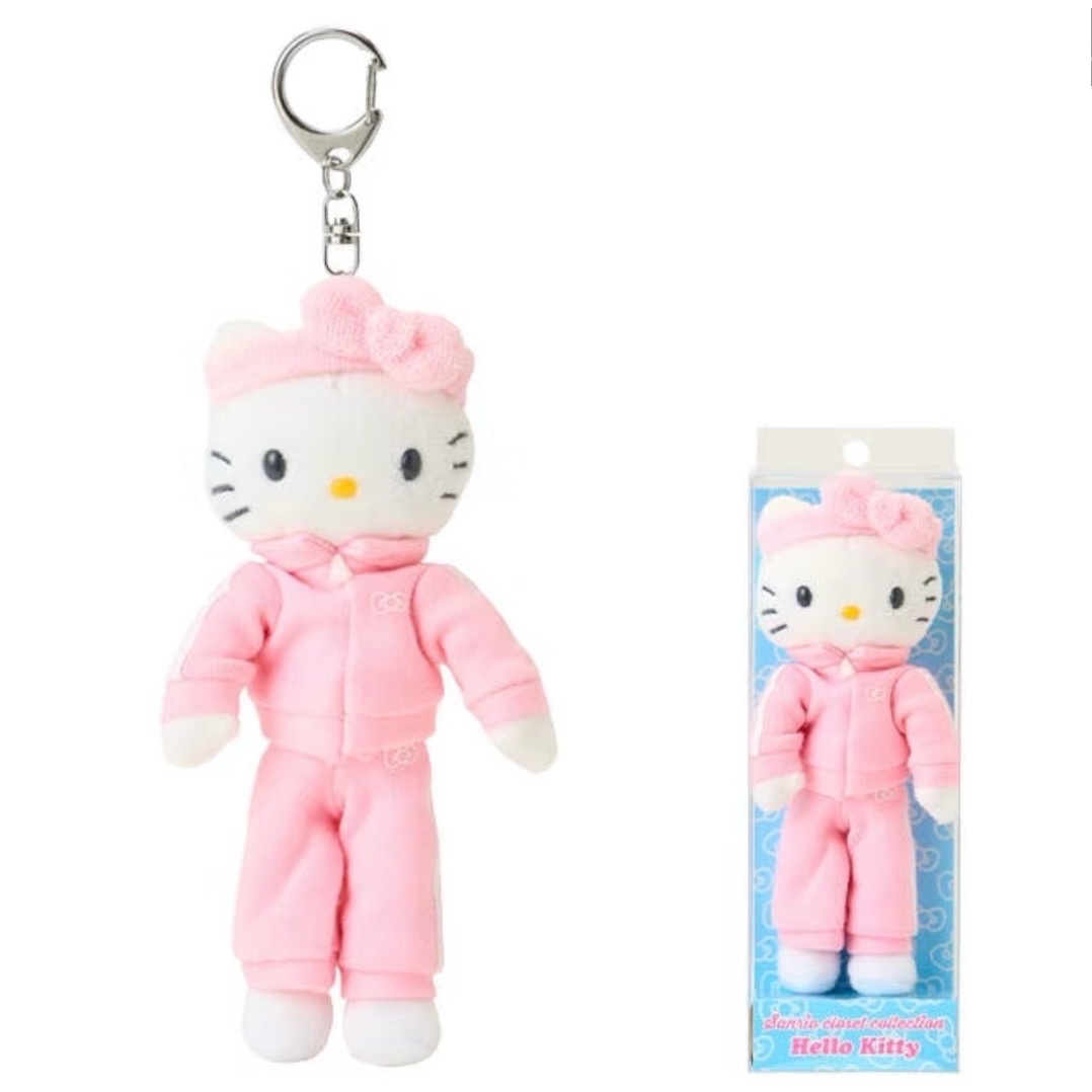 【現貨】 日本🇯🇵 sanrio hello kitty  運動服 長腿 公仔匙扣（ 有關節，手腳可扭）(Y2K長腿系列)