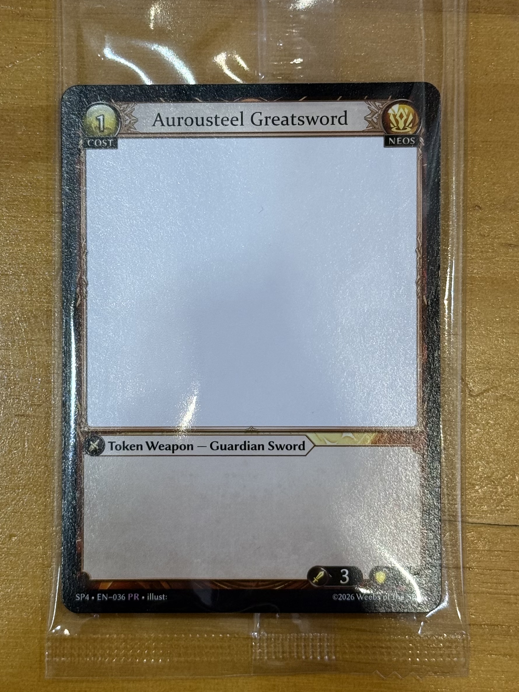 Aurousteel Greatsword / SP4-036 (PR)