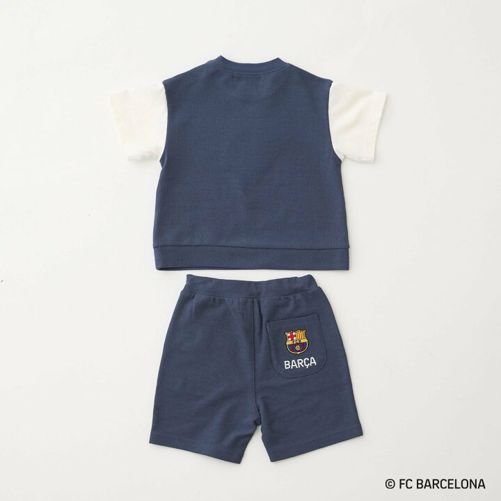 🇯🇵預訂 日本直送🇯🇵Petit Main x 巴塞球隊系列兩色球隊標誌短袖上下套裝