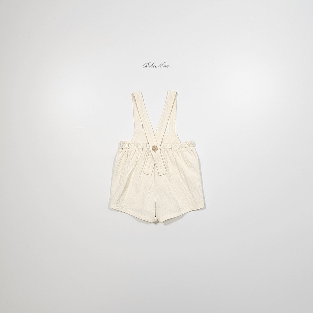 ☀️預訂 韓國直送☀️🇰🇷Bebenine兩色標籤純棉吊帶連身短褲
