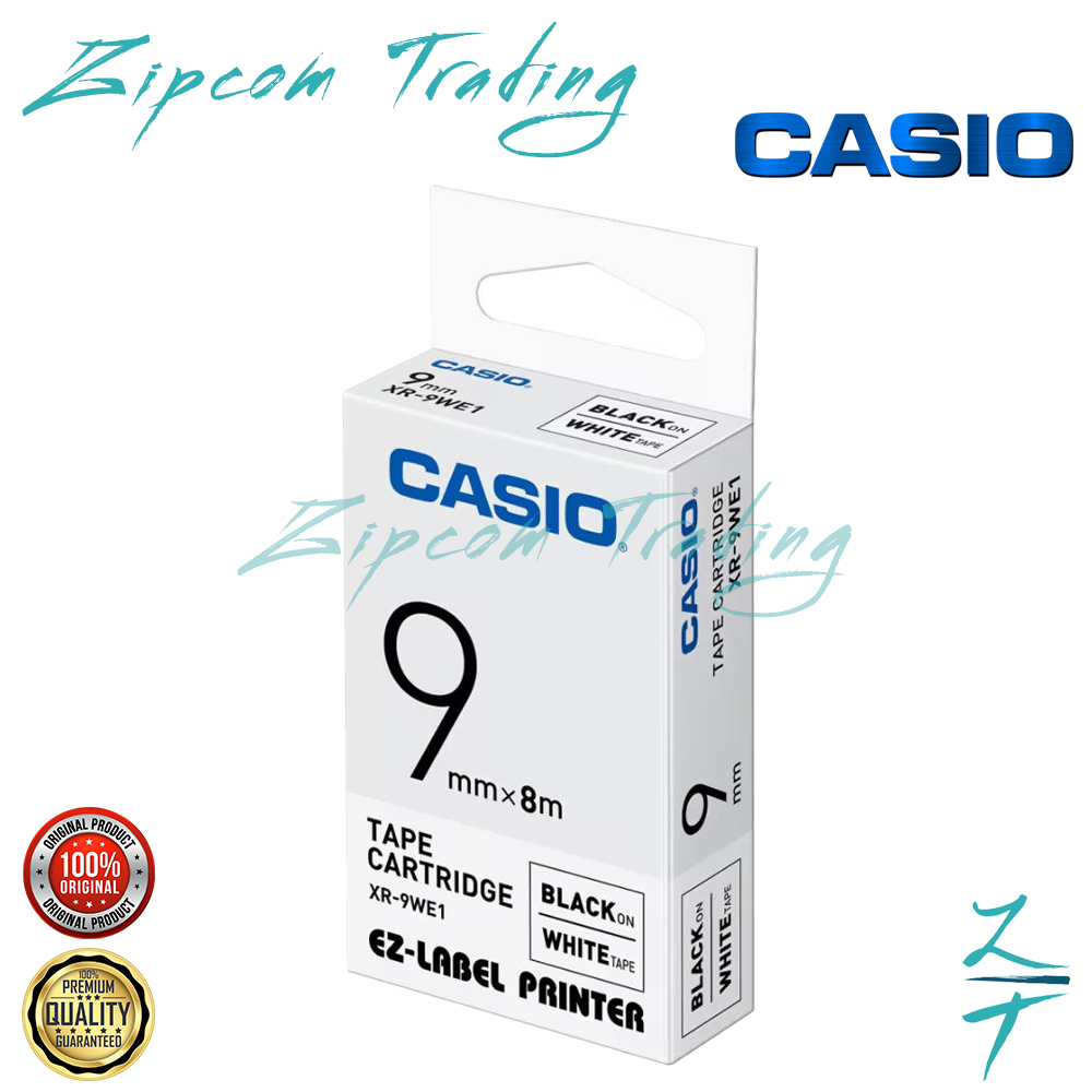 Casio EZ-Label It Printer Tape Cartridge (6mm,9mm,12mm,18mm,24mm)