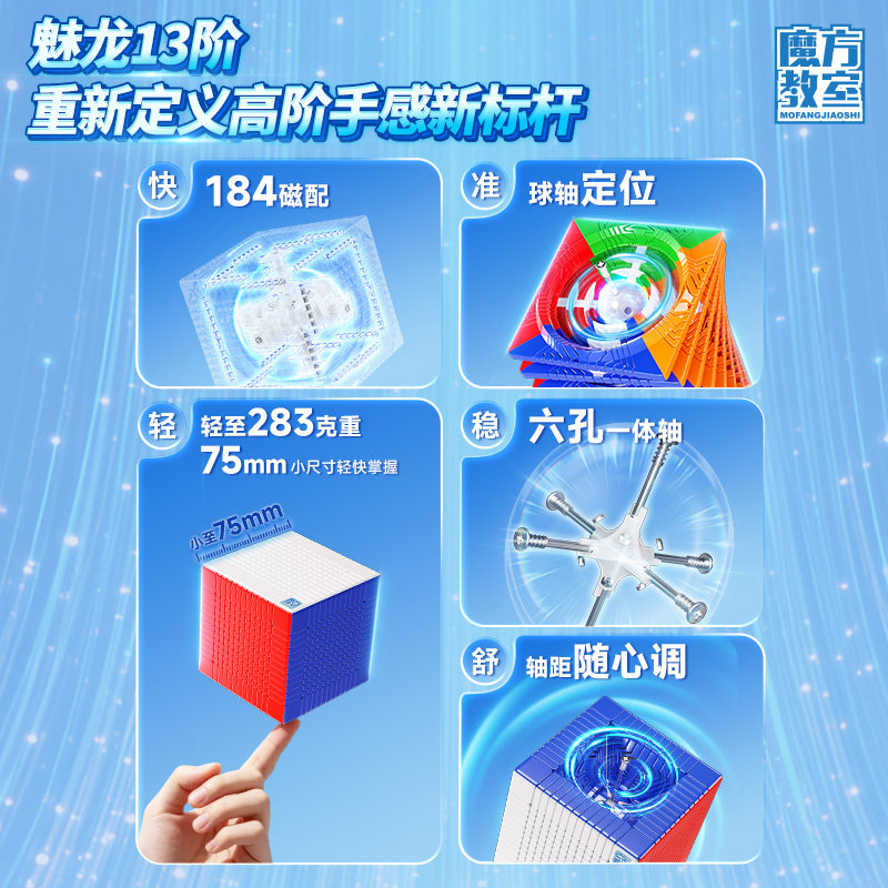 魔域文化 魅龍13M V3 十三階 磁力扭計骰