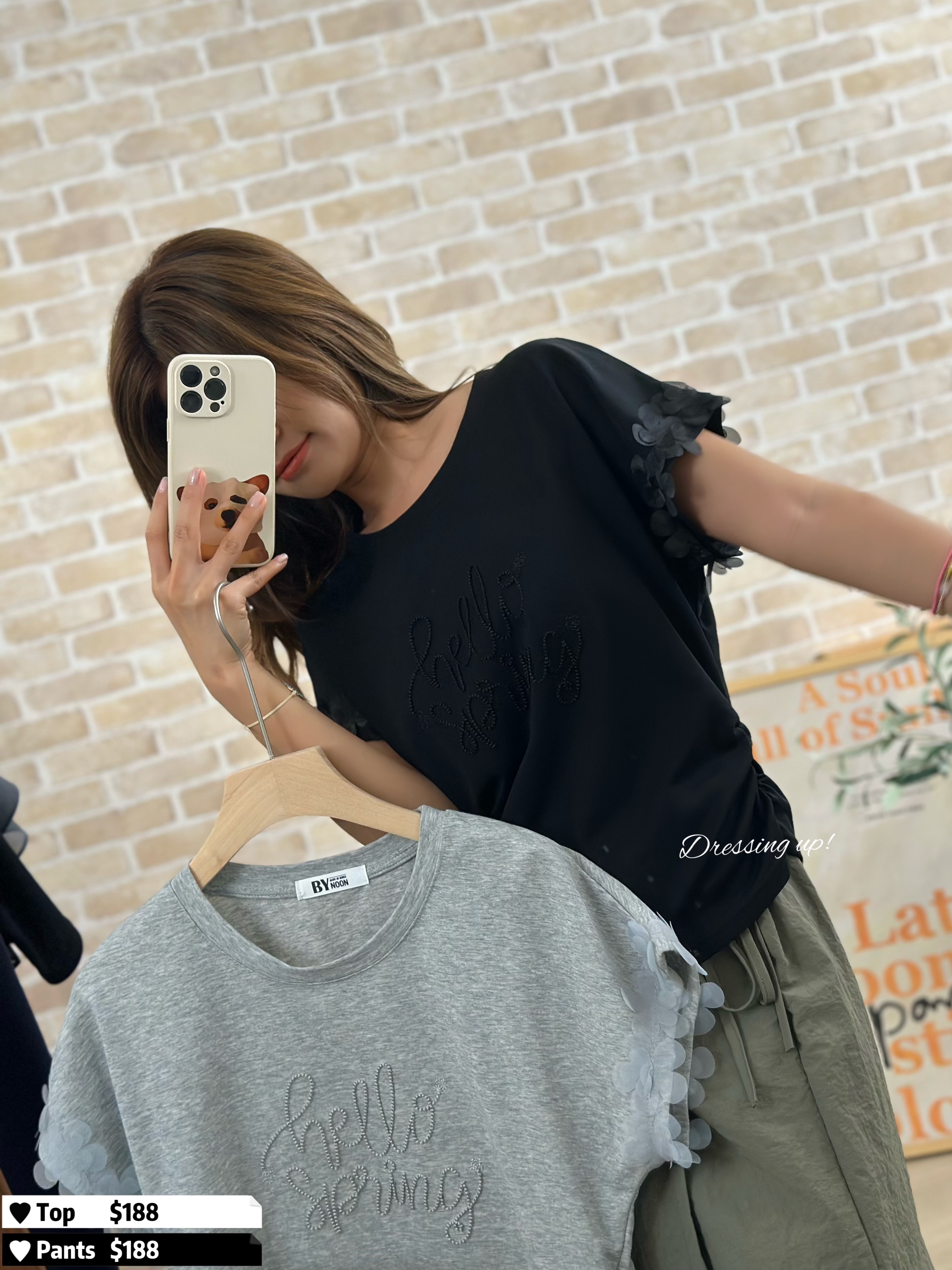  𝑯𝒆𝒍𝒍𝒐 𝑺𝒑𝒓𝒊𝒏𝒈｜花花手袖上衣