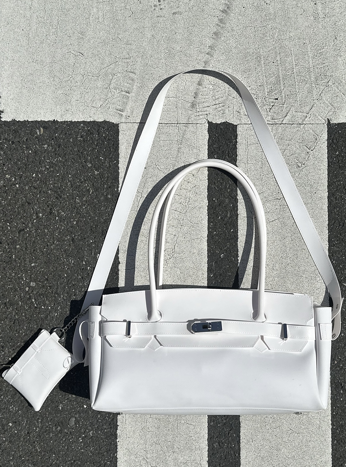 DEINET JELLY TWO-WAY BAG IN WHITE