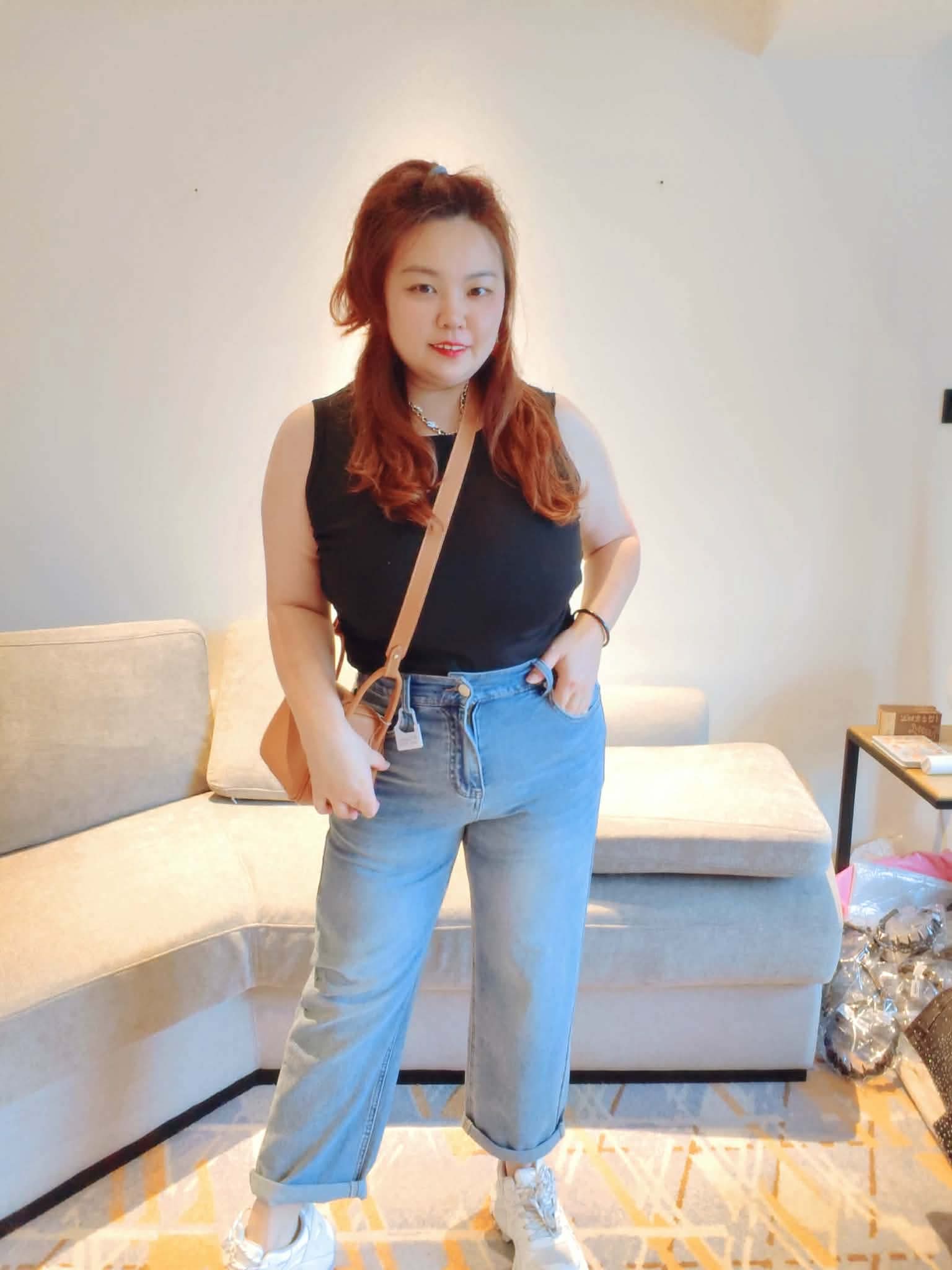 YPD03 9098 水洗牛仔卷边9分裤