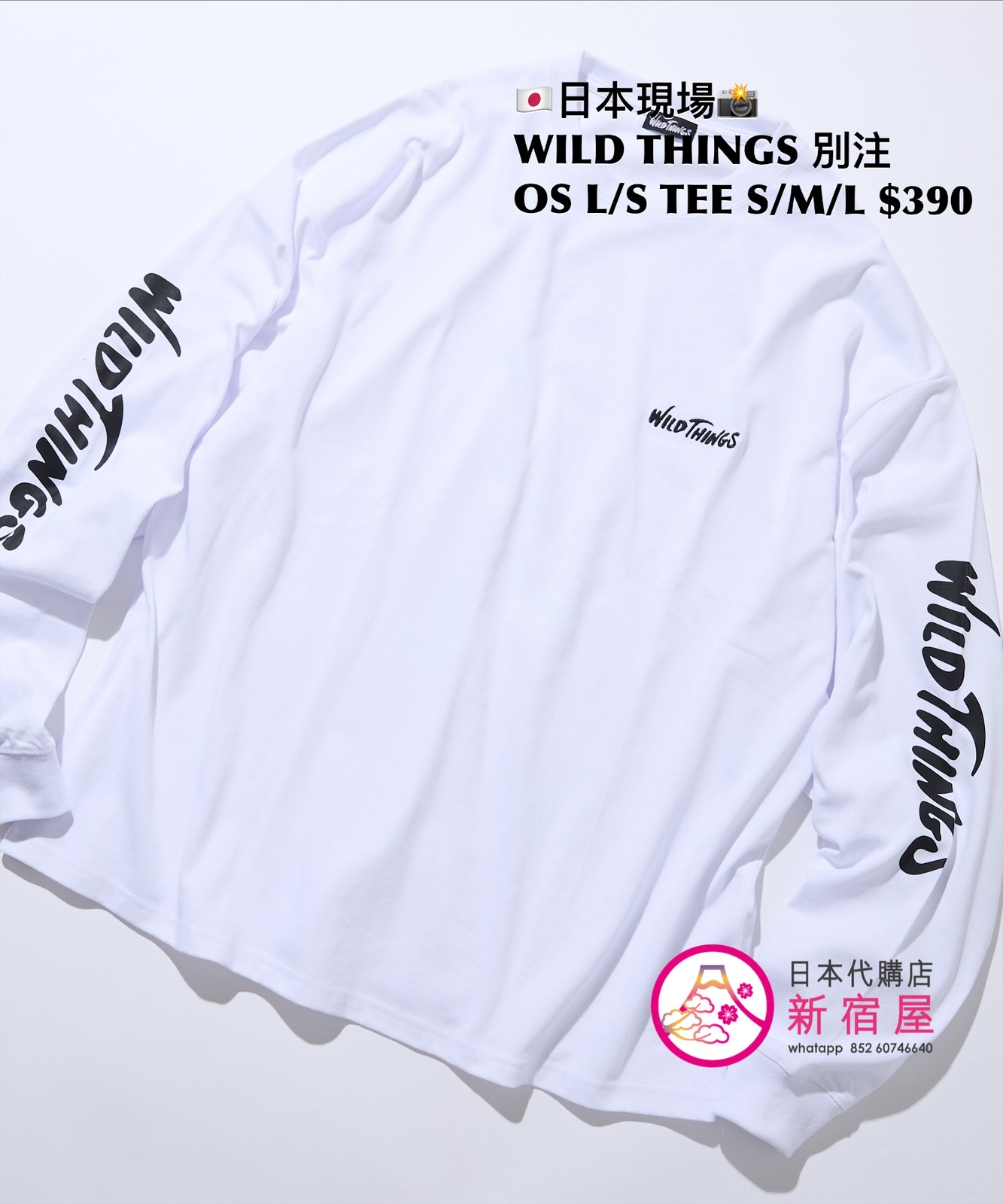 WILD THINGS 別注 OVERSIZED L/S T-SHIRT