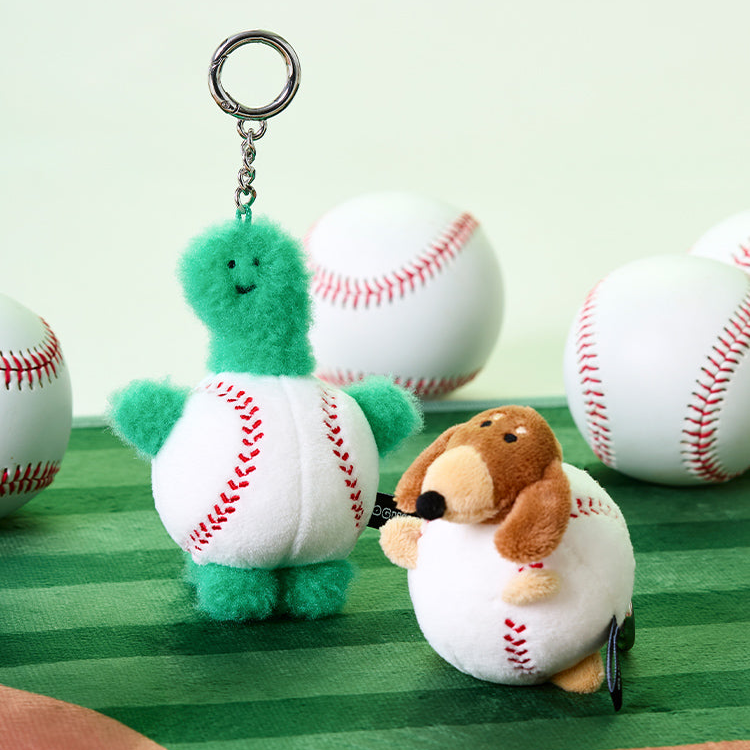 [JOGUMAN STUDIO] PLUSH KEYRING BASEBALL (2款)