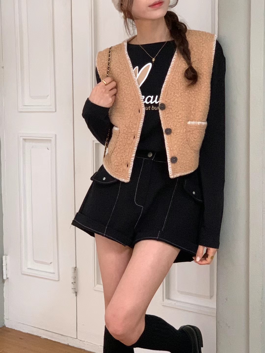 R10 羊羔毛背心仔