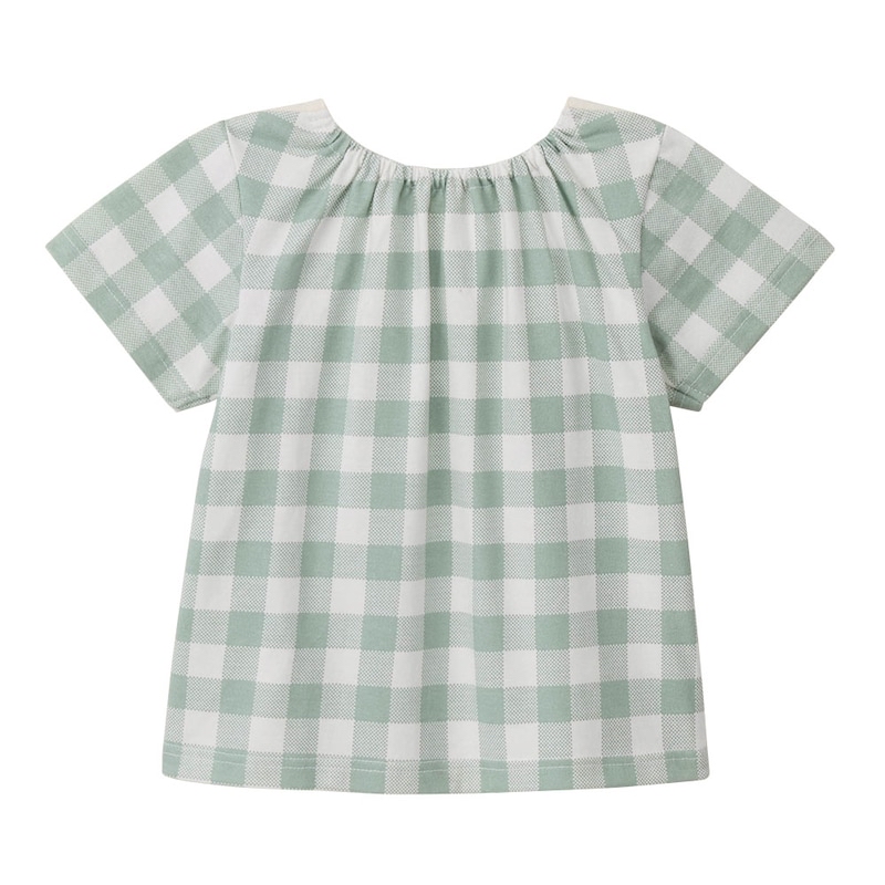 🇯🇵預訂 日本直送🇯🇵Sanrio兩色人物印花領格紋短袖上衣