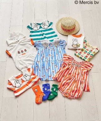 🇯🇵預訂 日本直送🇯🇵Apres les cours x Miffy系列兩色人物滿印條紋上衣燈籠褲套裝