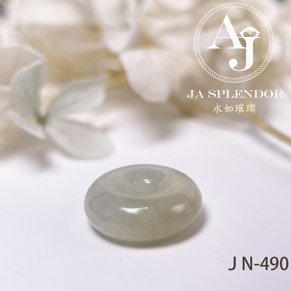 JN-474/485/489/490 天然翡翠A玉 黃加綠小平安扣