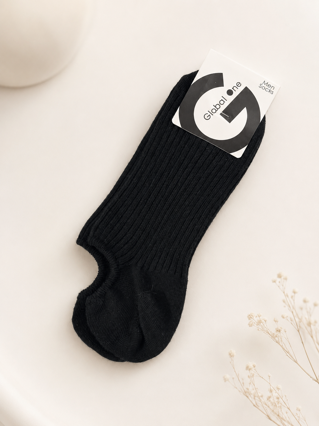 Korean Ribbed Men's Low Cut Socks