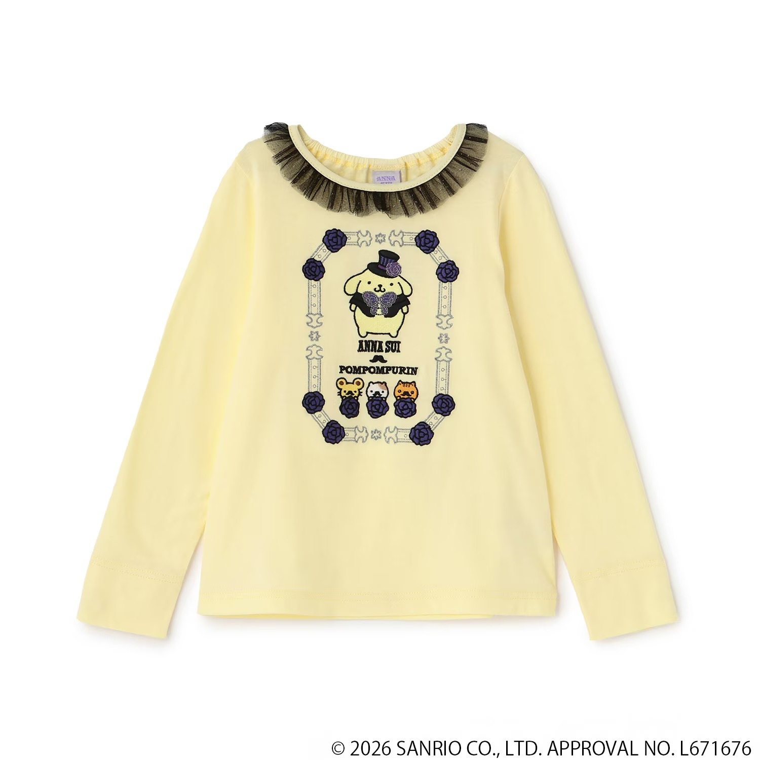 🌸 【預訂】長袖Tee - ANNA SUI mini x Pompompurin