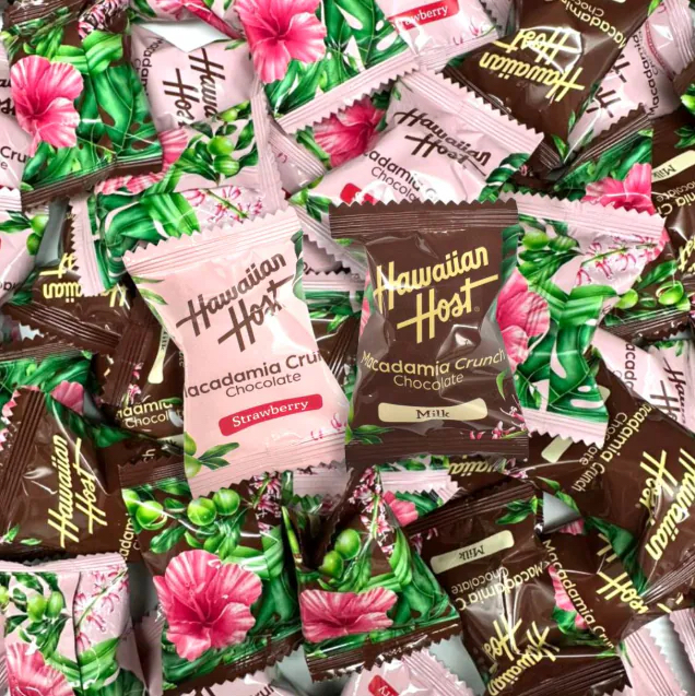 現貨現貨  日本直送 - Hawaiian Host Macadamia Chocolate & Strawberry 300g一包有50個