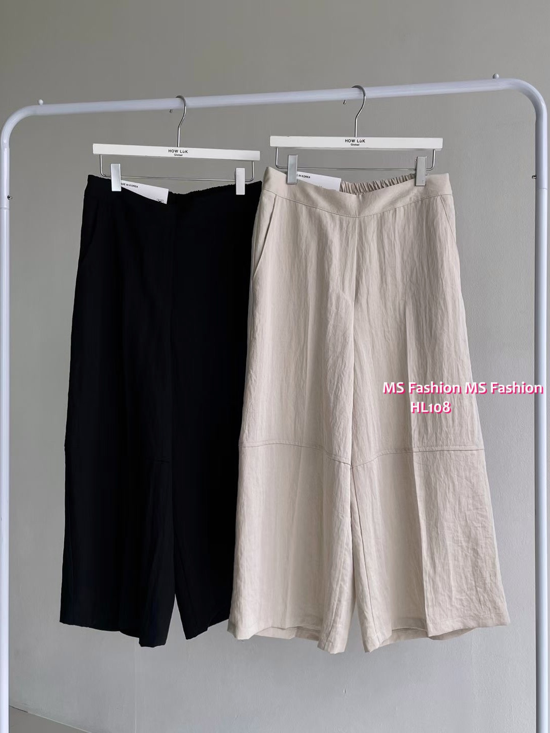 HL108 韓國🌼Howluk七分闊褲