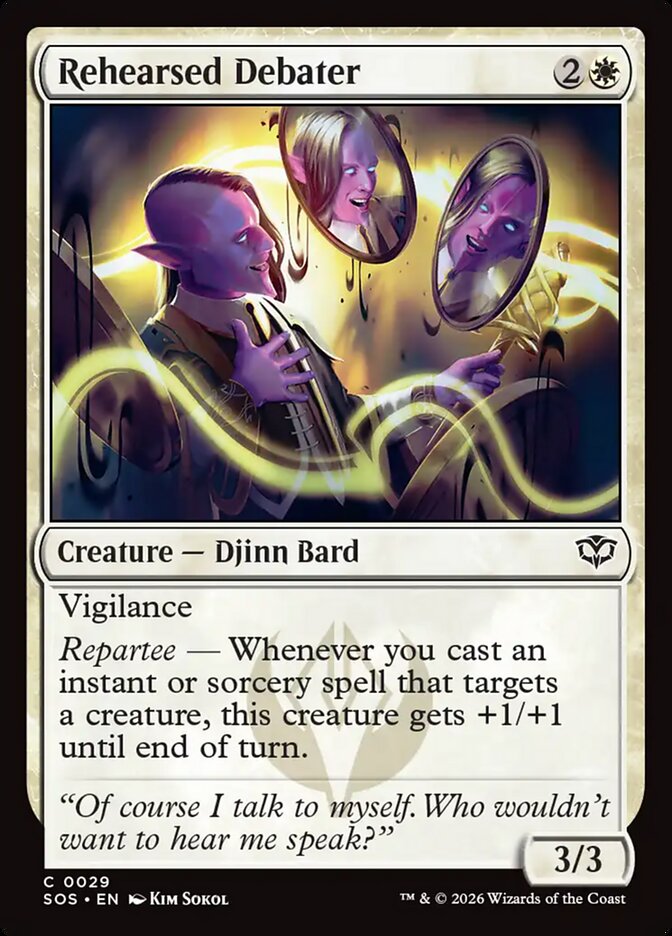 [EN] [Foil] Rehearsed Debater [SOS-029] C